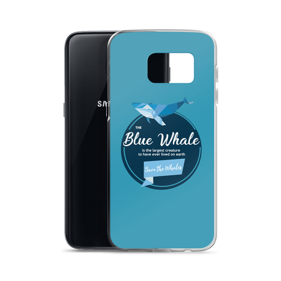 Blue Whale Samsung Case Blue - Splashing Apparel