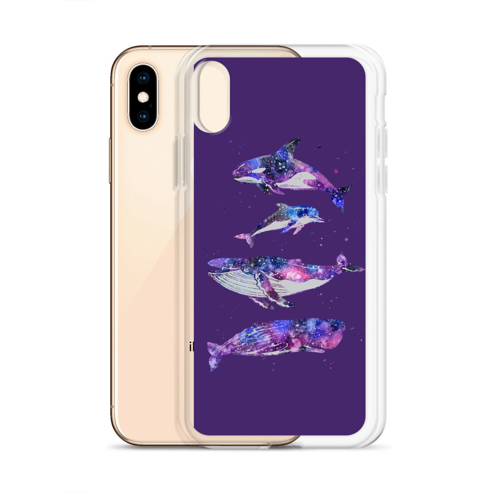 Cosmic Beauties iPhone Case Purple - Splashing Apparel