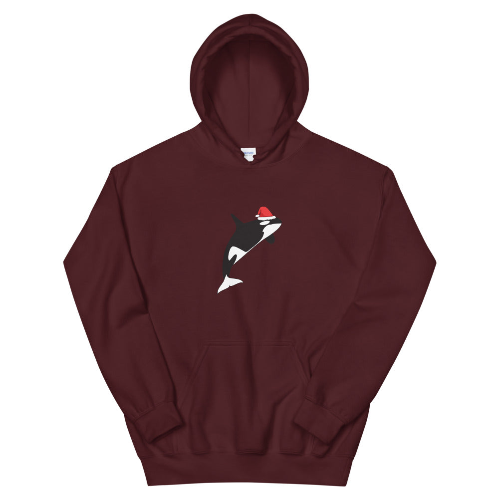 Christmas Orca Hoodie - Splashing Apparel