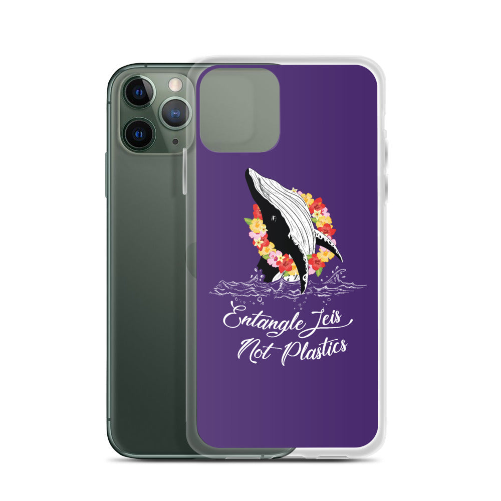 Entangle Leis Not Plastics iPhone Case Purple - Splashing Apparel