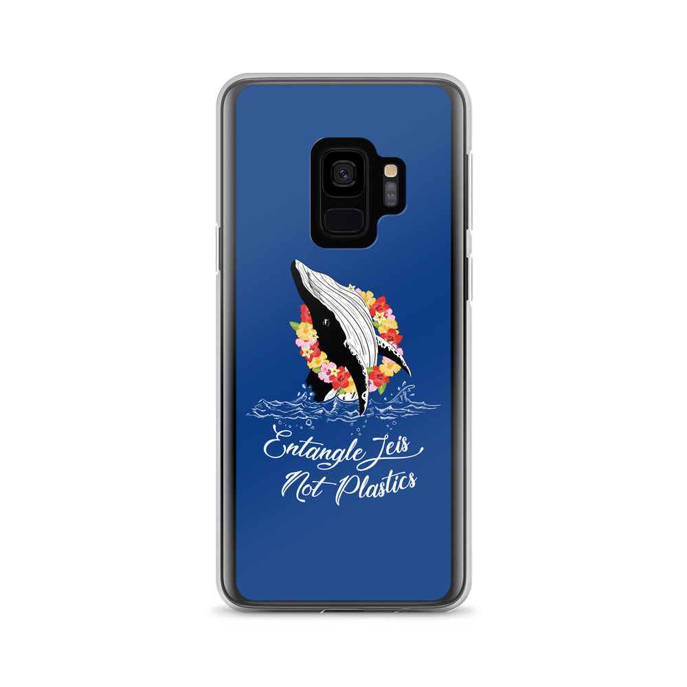 Entangle Leis Samsung Case Dark Blue - Splashing Apparel