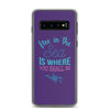 Free in the Sea Samsung Case Purple - Splashing Apparel