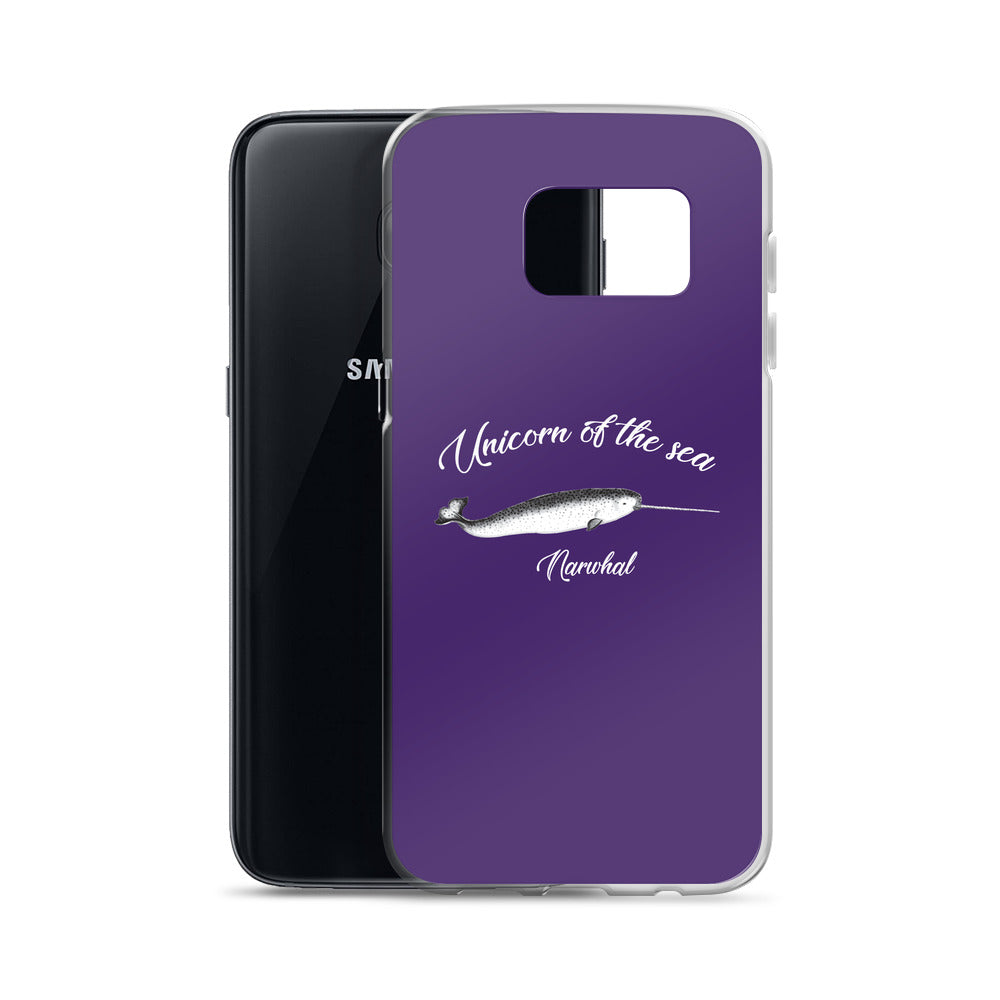 Unicorn of the Sea Samsung Case Purple - Splashing Apparel