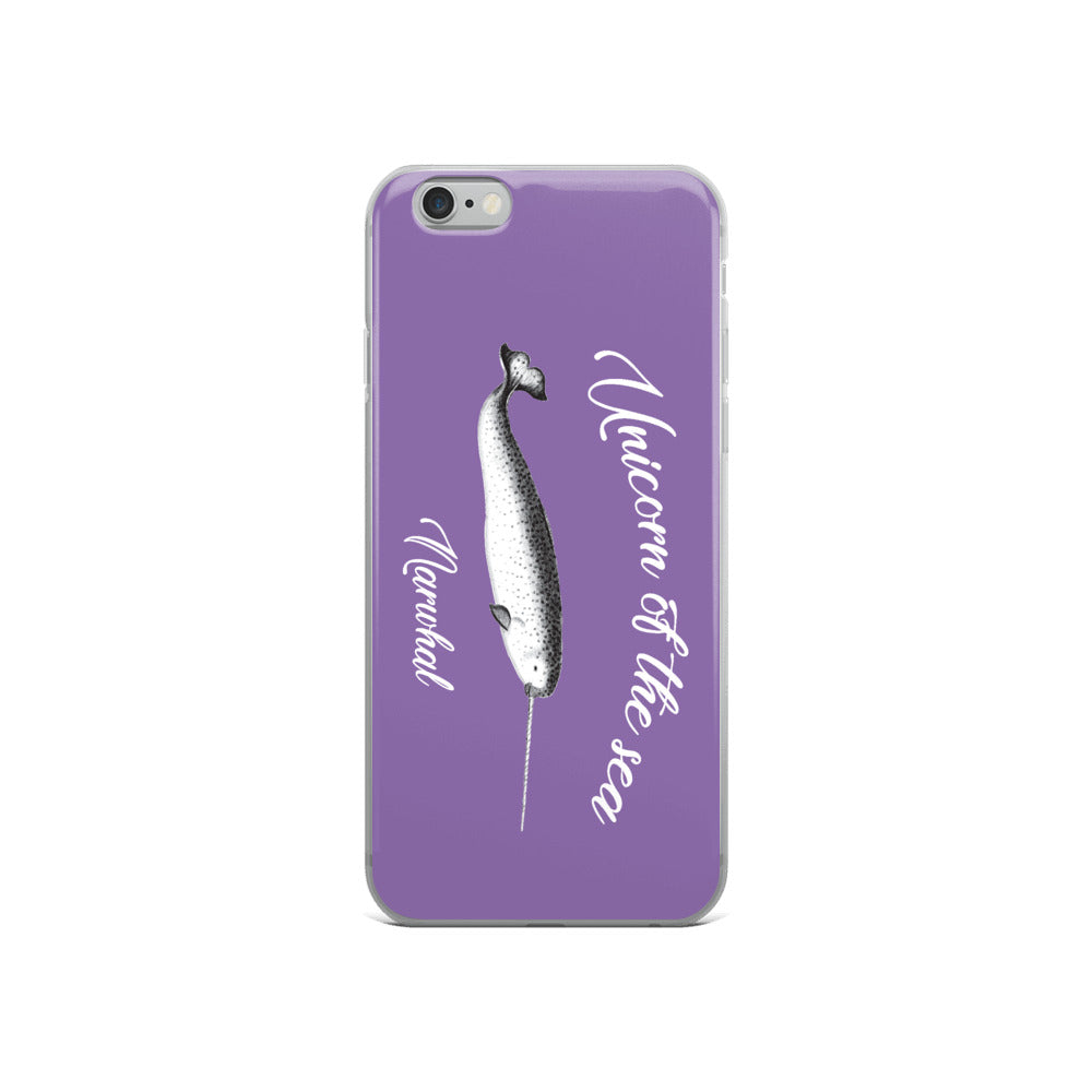 Unicorn of the Sea iPhone Case Purple - Splashing Apparel