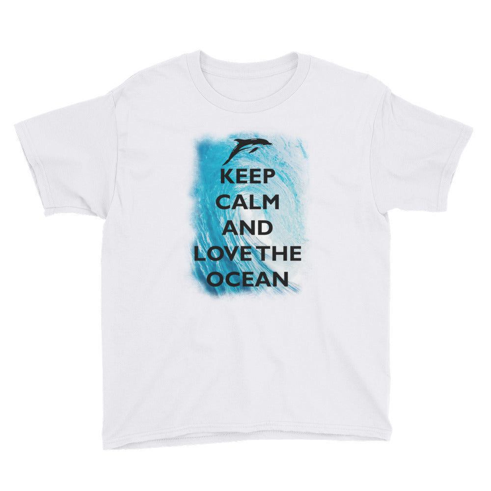Keep Calm and Love the Ocean Kids Shirt