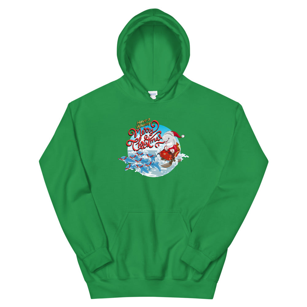 Santa’s Reindolphins Hoodie - Splashing Apparel