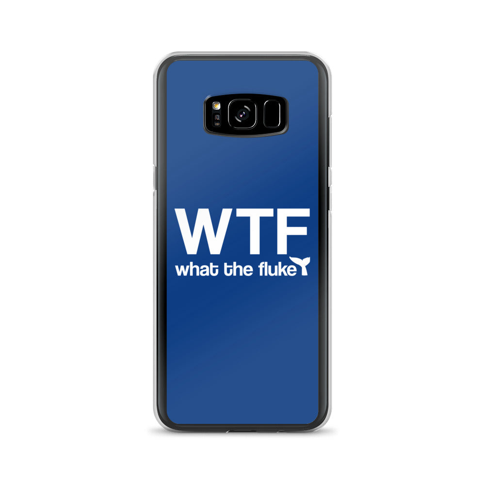What the Fluke Samsung Case Dark Blue - Splashing Apparel