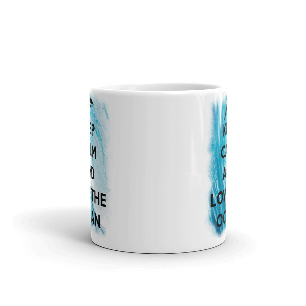 Keep Calm and Love the Ocean Mug - Splashing Apparel