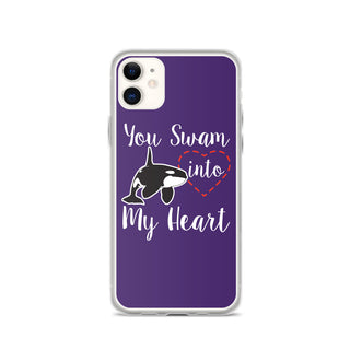 You Swam into My Heart iPhone Case Purple - iPhone 11