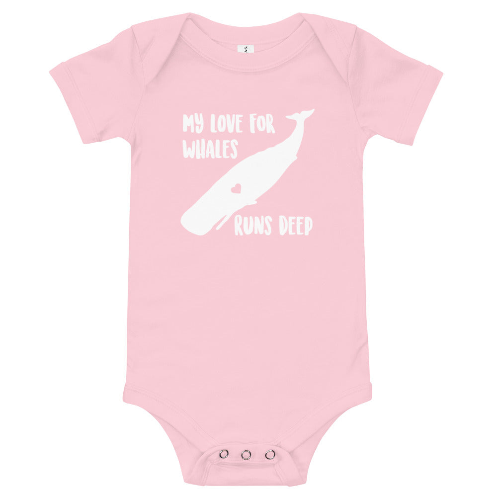 My Love Runs Deep Baby Onesie - Splashing Apparel