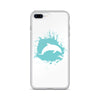 Dolphin Splash iPhone Case White - Splashing Apparel