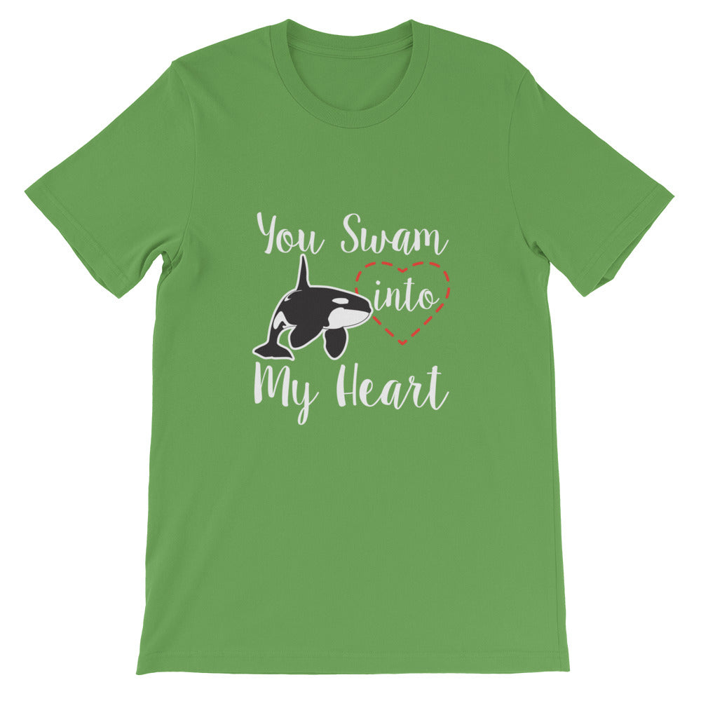 You Swam into My Heart T-Shirt - Splashing Apparel