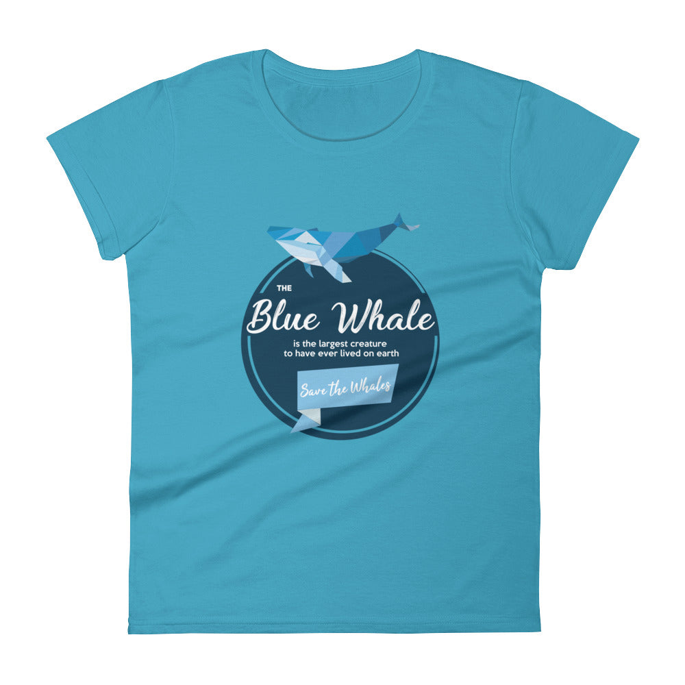 Blue Whale Women's Shirt - Splashing Apparel