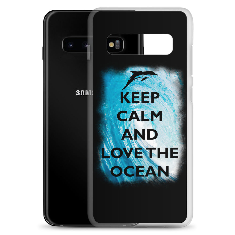 Keep Calm and Love the Ocean Samsung Case - Splashing Apparel