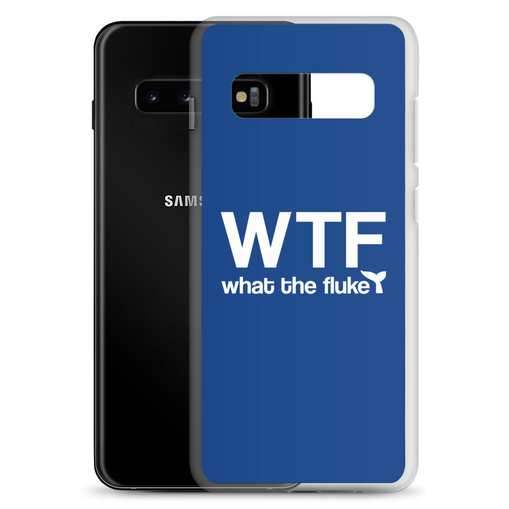 What the Fluke Samsung Case Dark Blue - Splashing Apparel
