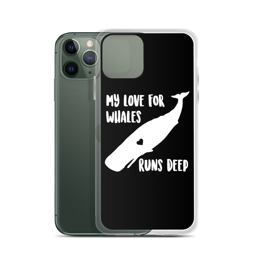 My Love Runs Deep iPhone Case Black - Splashing Apparel