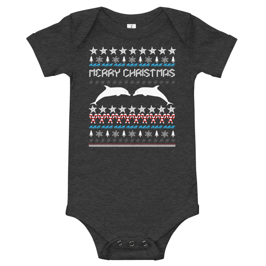 Christmas Dolphin Baby - Splashing Apparel