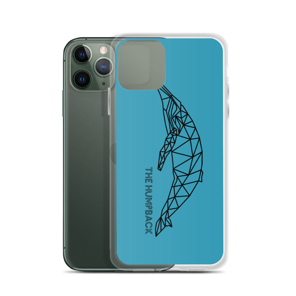 Geometric Humpback iPhone Case Blue - Splashing Apparel