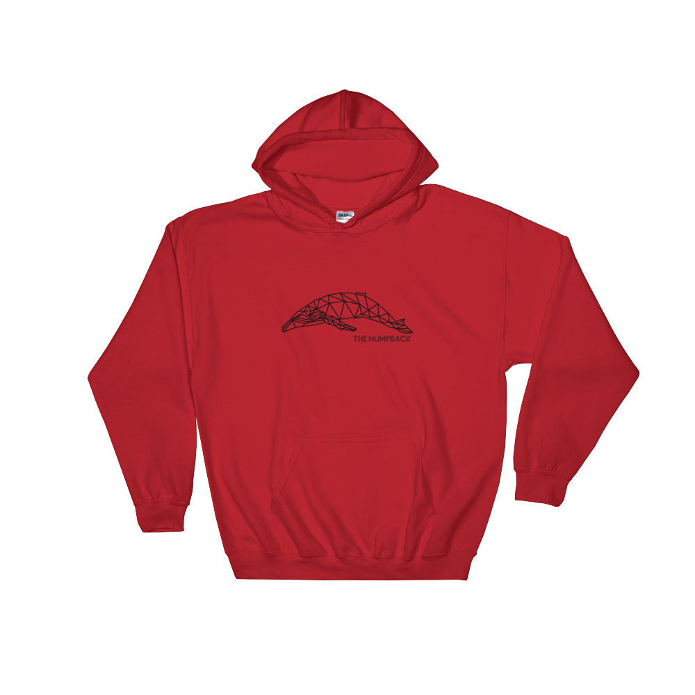 Geometric Humpback Whale Hoodie - Splashing Apparel