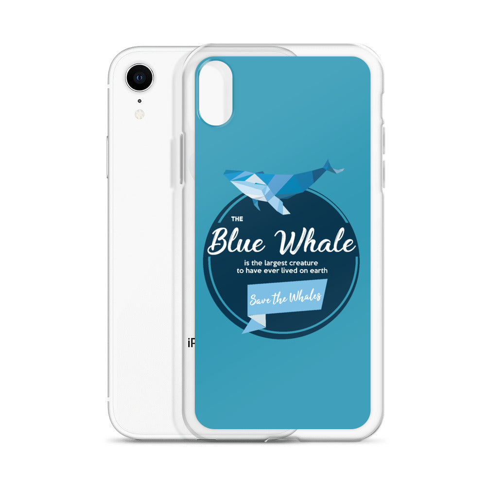 Blue Whale iPhone Case Blue - Splashing Apparel