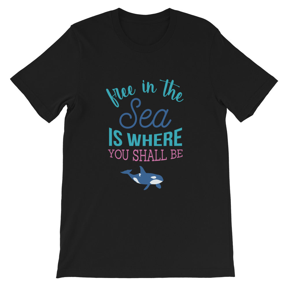 Free in the Sea Tshirt - Splashing Apparel