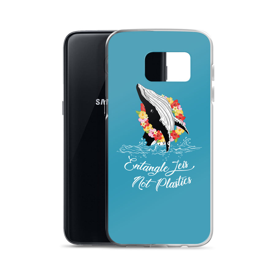 Entangle Leis Samsung Case Blue - Splashing Apparel
