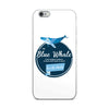 Blue Whale iPhone Case White - Splashing Apparel