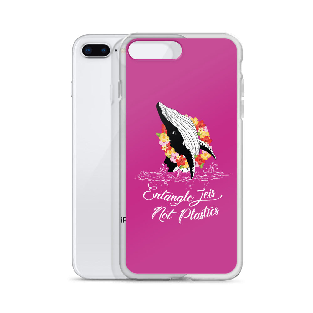 Entangle Leis Not Plastics iPhone Case Pink - Splashing Apparel