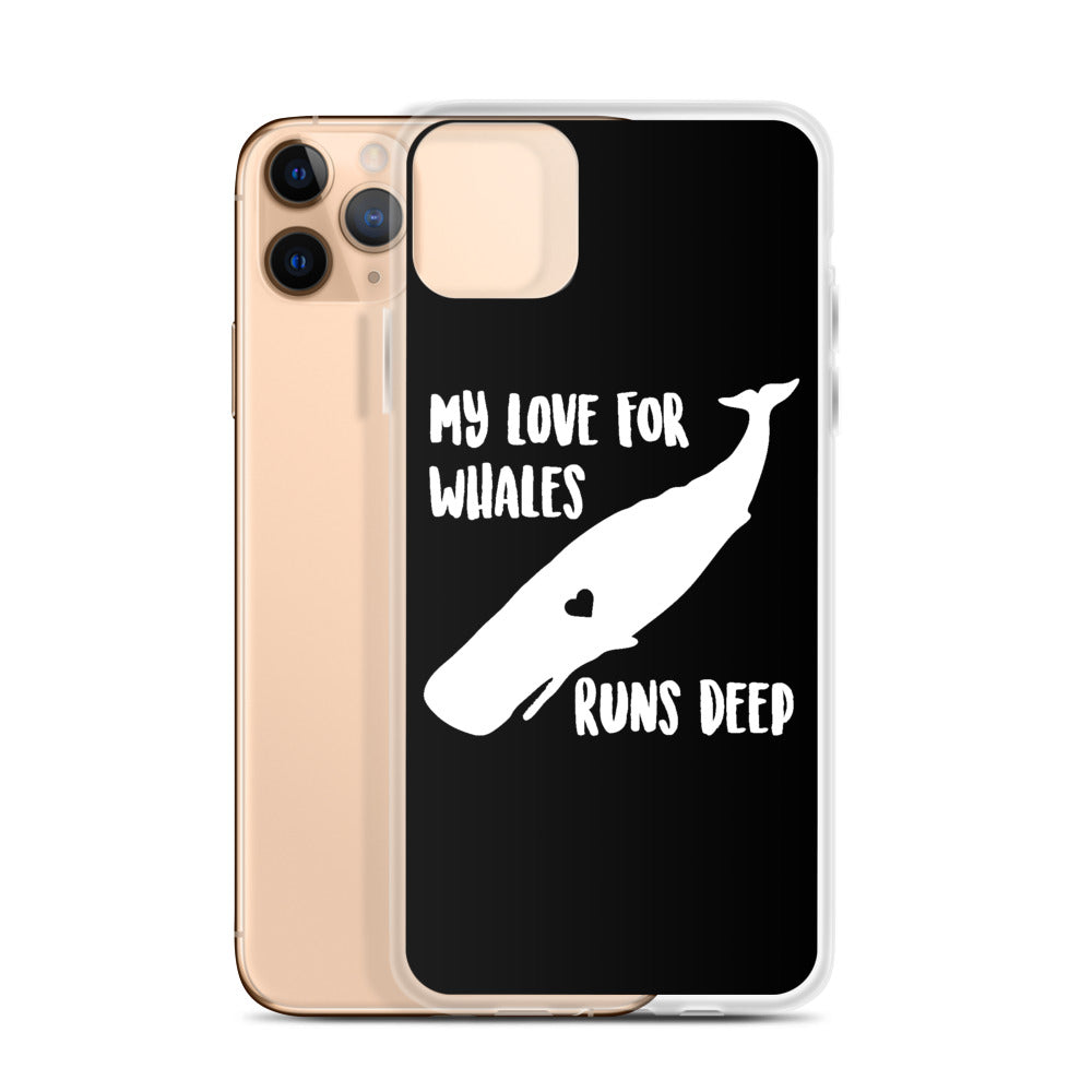 My Love Runs Deep iPhone Case Black - Splashing Apparel