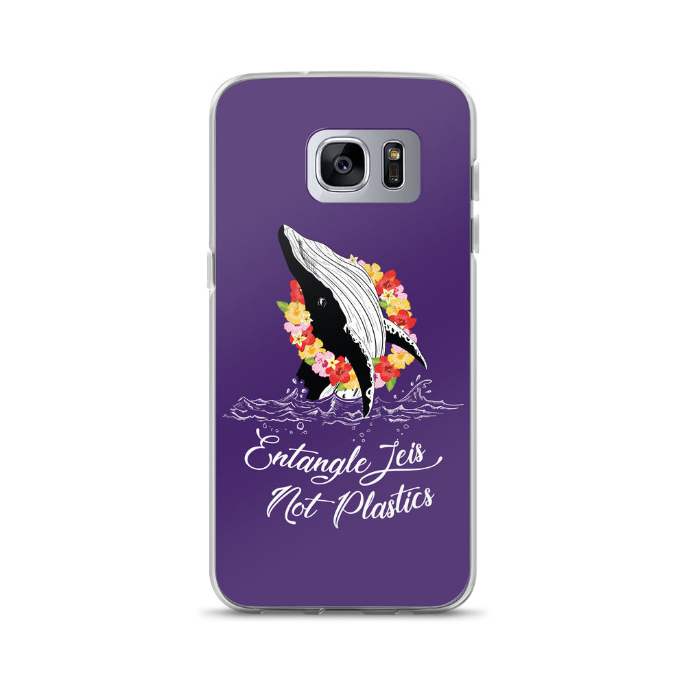 Entangle Leis Samsung Case Purple - Splashing Apparel