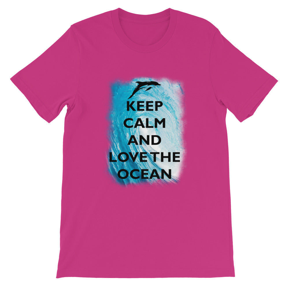 Keep Calm and Love the Ocean Shirt - Splashing Apparel