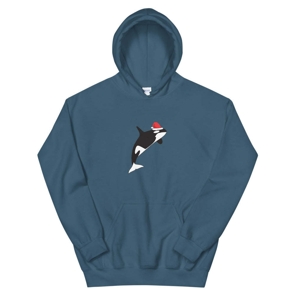 Christmas Orca Hoodie - Splashing Apparel