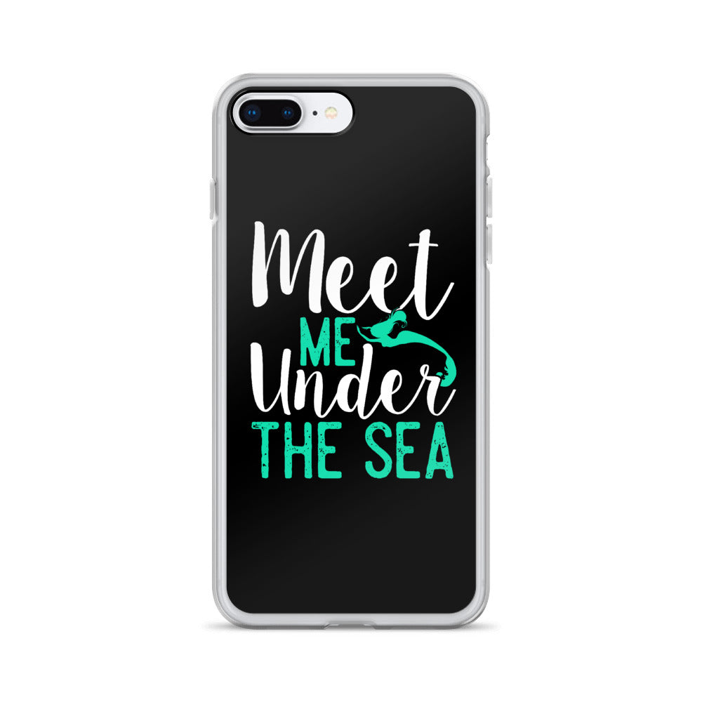 Meet Me Under the Sea iPhone Case Black - Splashing Apparel