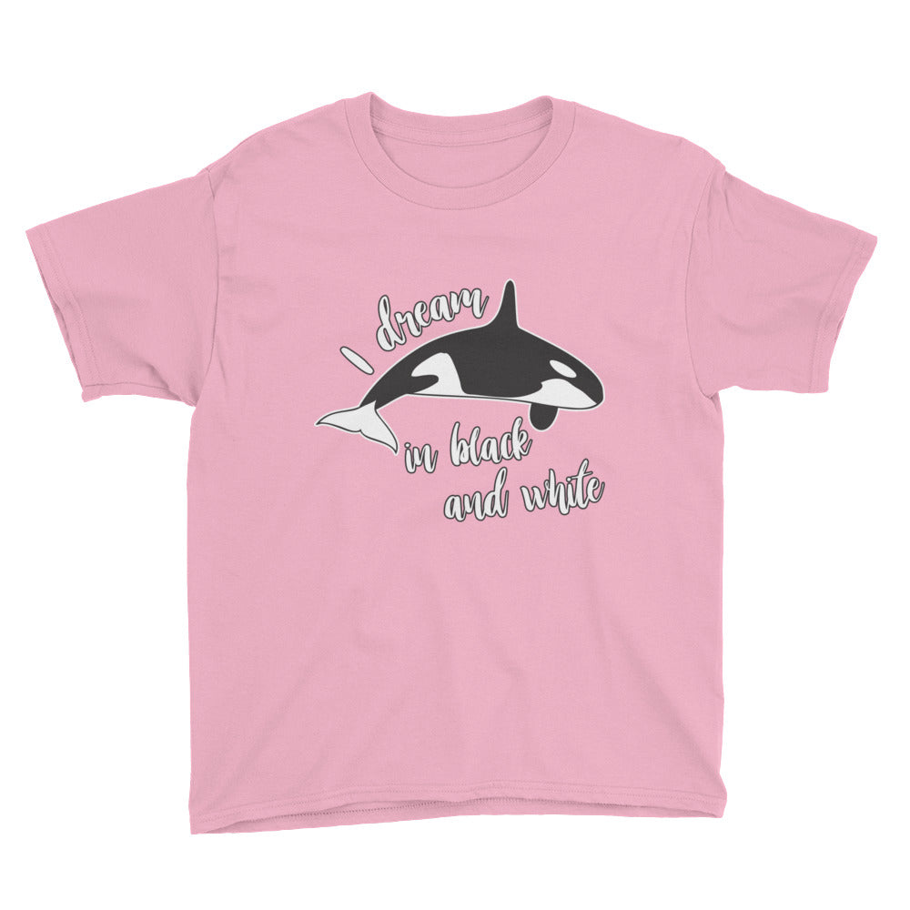 Dream in Black and White Kids Shirt - Splashing Apparel