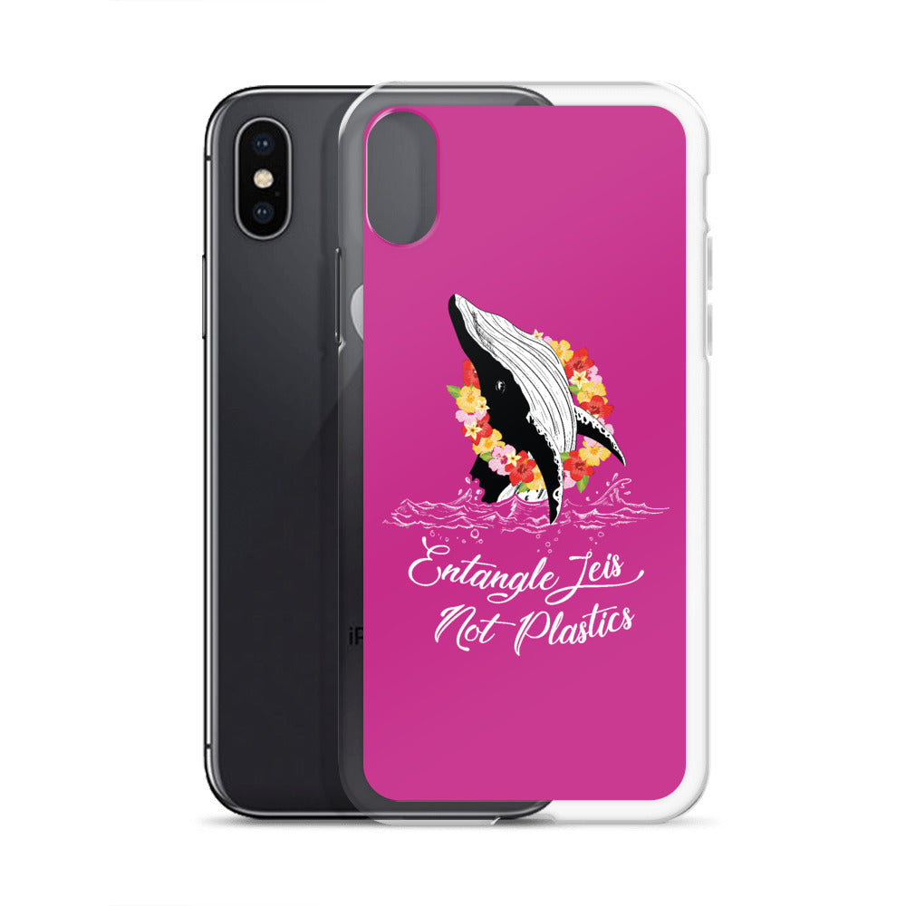 Entangle Leis Not Plastics iPhone Case Pink - Splashing Apparel