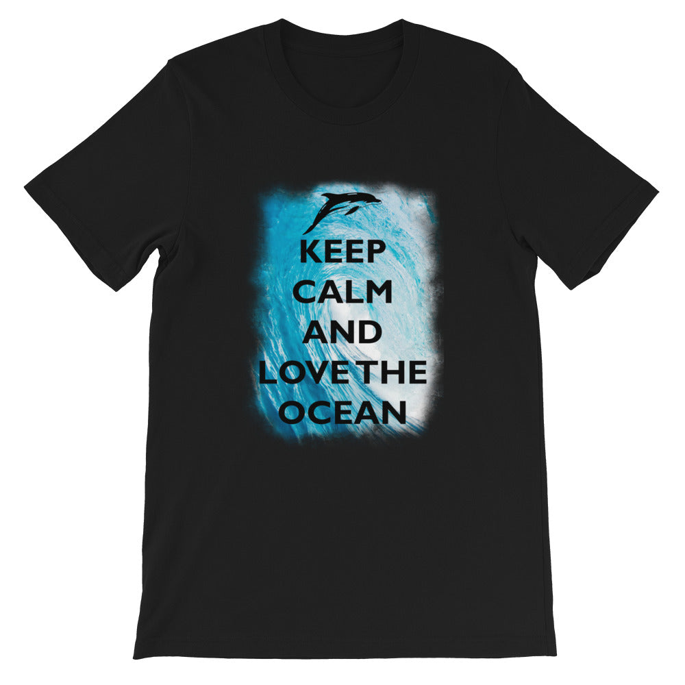 Keep Calm and Love the Ocean Shirt - Splashing Apparel
