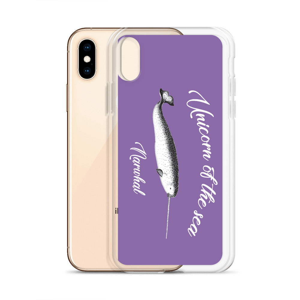 Unicorn of the Sea iPhone Case Purple - Splashing Apparel