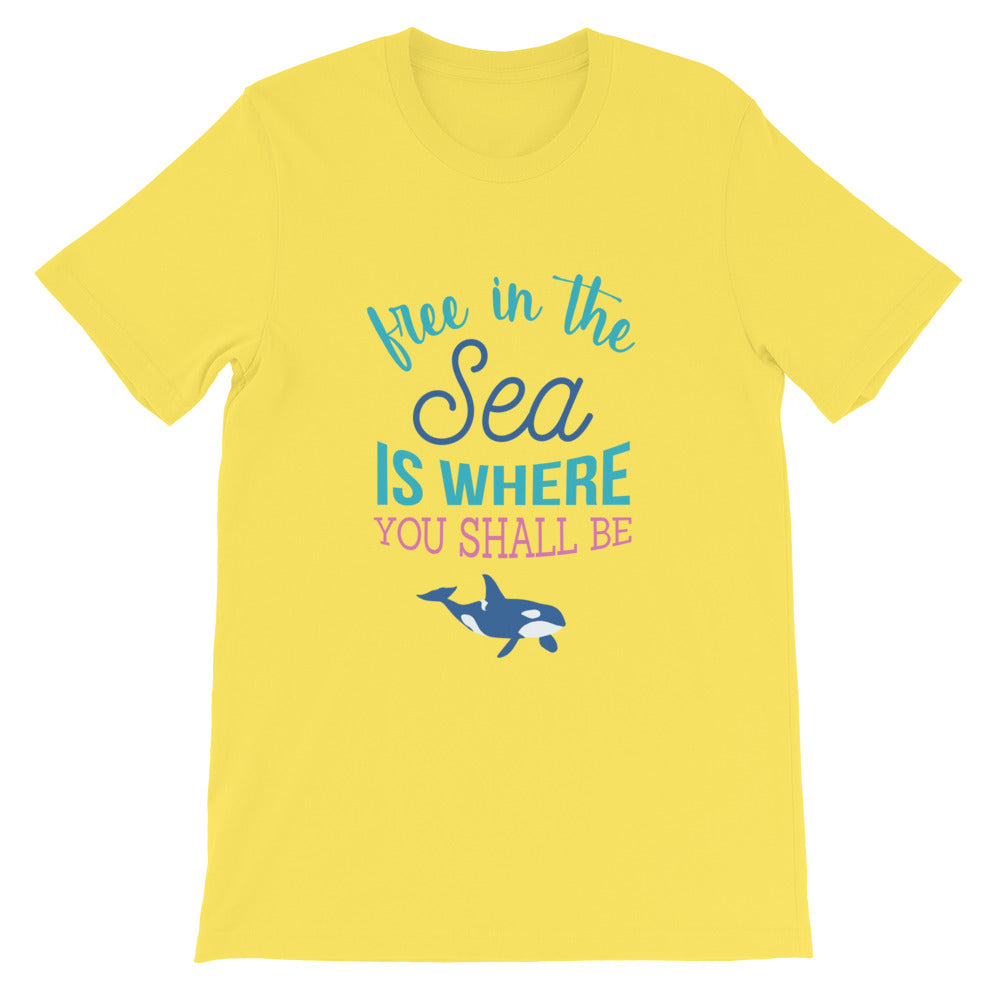 Free in the Sea Tshirt - Splashing Apparel