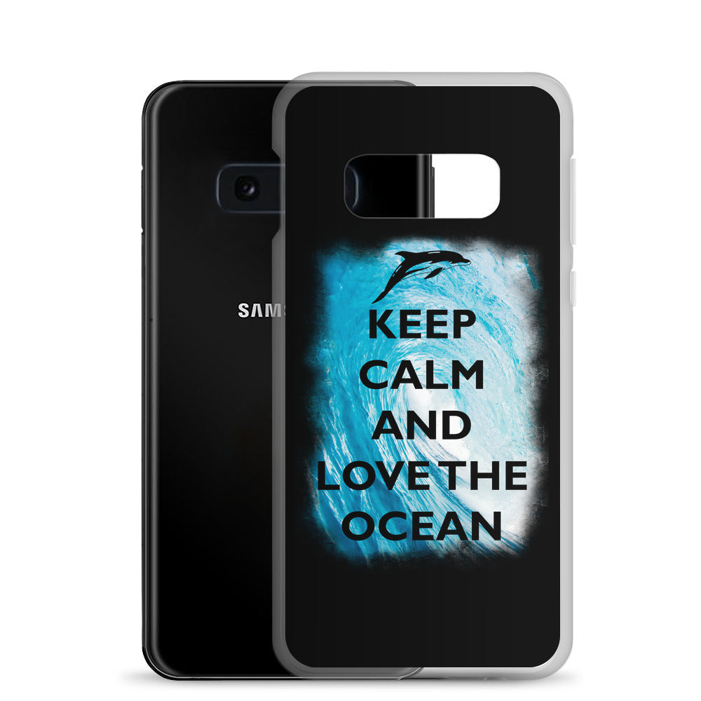 Keep Calm and Love the Ocean Samsung Case - Splashing Apparel