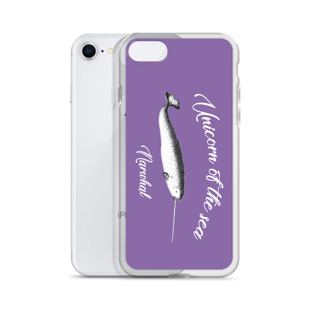 Unicorn of the Sea iPhone Case Purple - Splashing Apparel