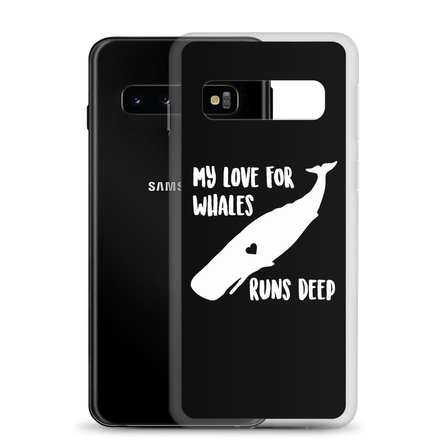 My Love Runs Deep Samsung Case Black - Splashing Apparel