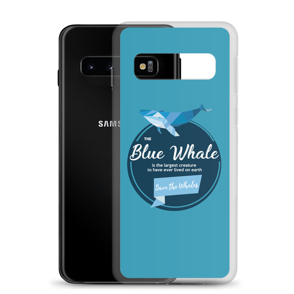 Blue Whale Samsung Case Blue - Splashing Apparel