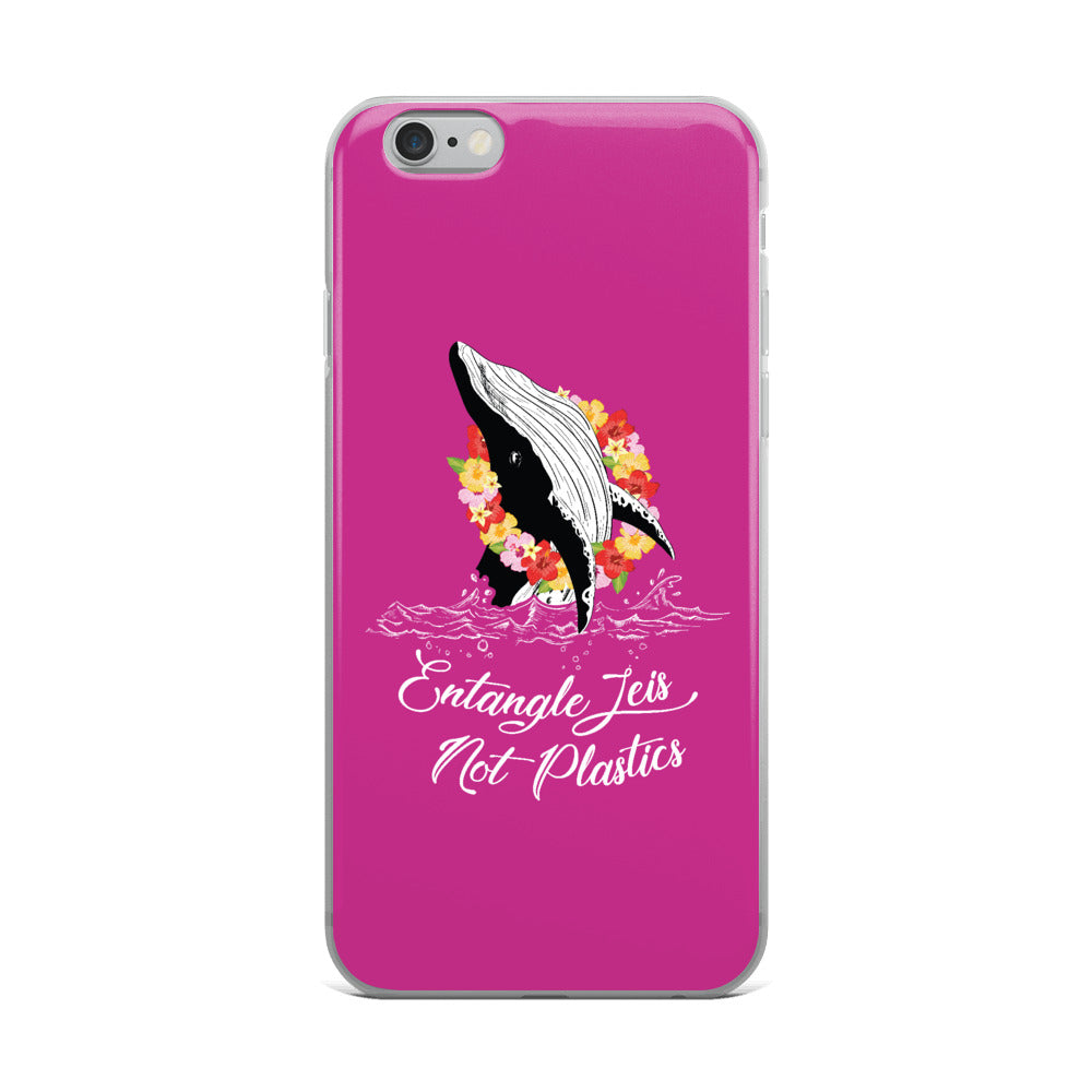 Entangle Leis Not Plastics iPhone Case Pink - Splashing Apparel