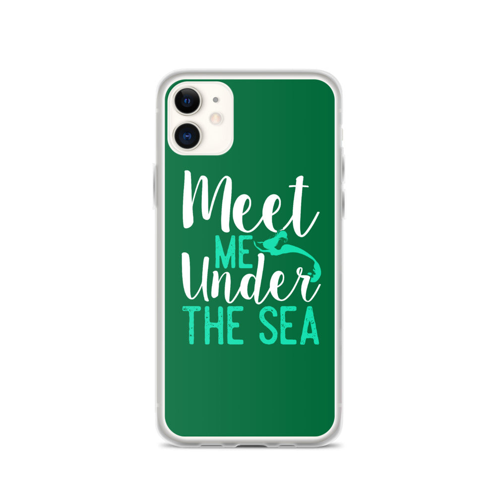 Meet Me Under the Sea iPhone Case Green - Splashing Apparel