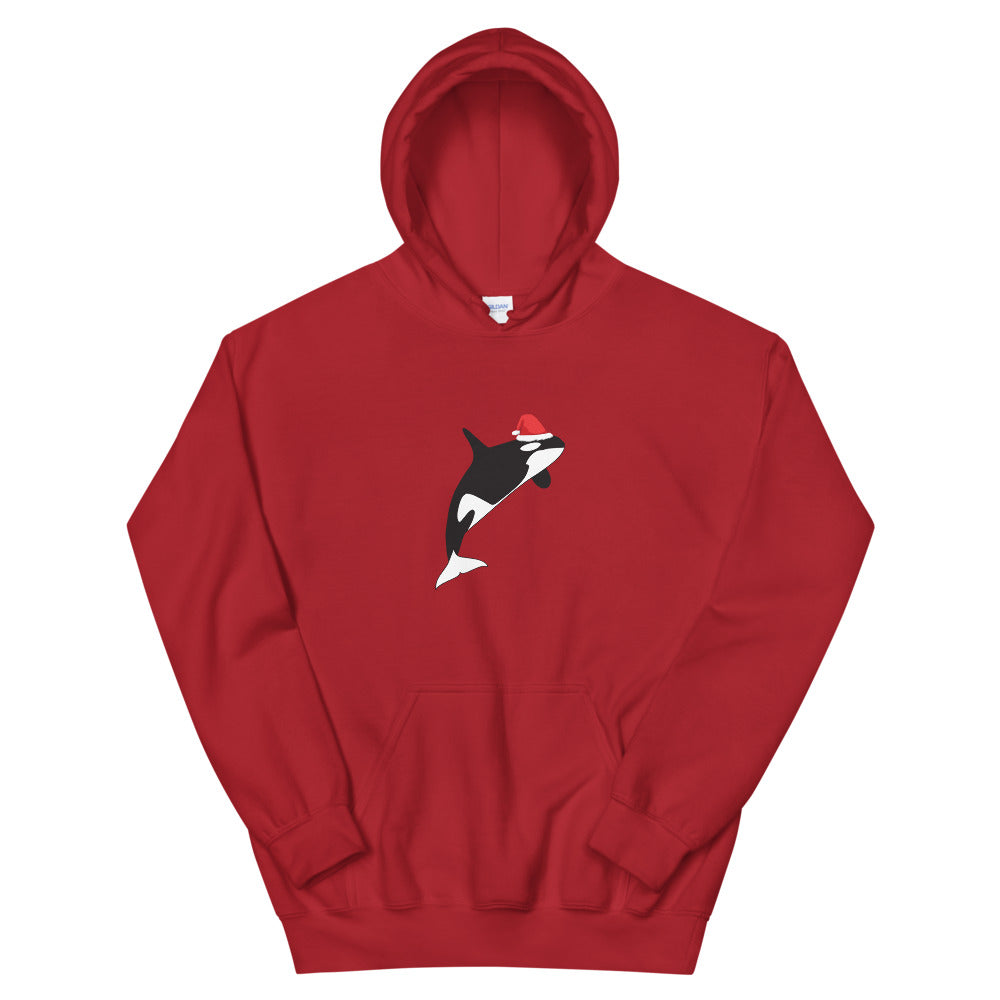 Christmas Orca Hoodie - Splashing Apparel