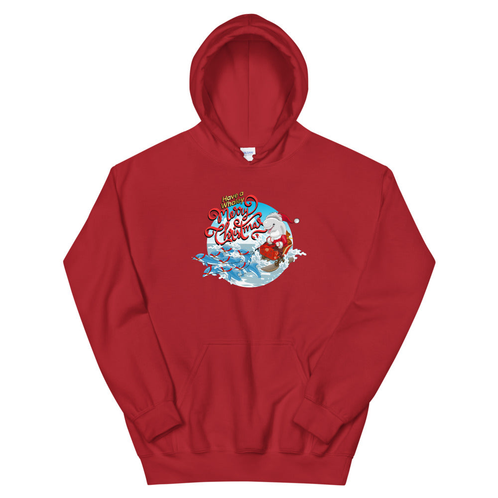 Santa’s Reindolphins Hoodie - Splashing Apparel