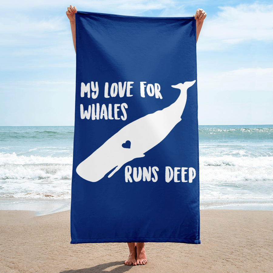 My Love Runs Deep Towel - Splashing Apparel