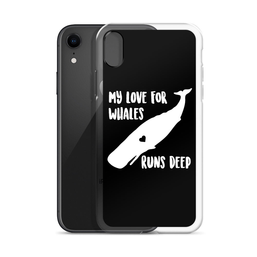 My Love Runs Deep iPhone Case Black - Splashing Apparel