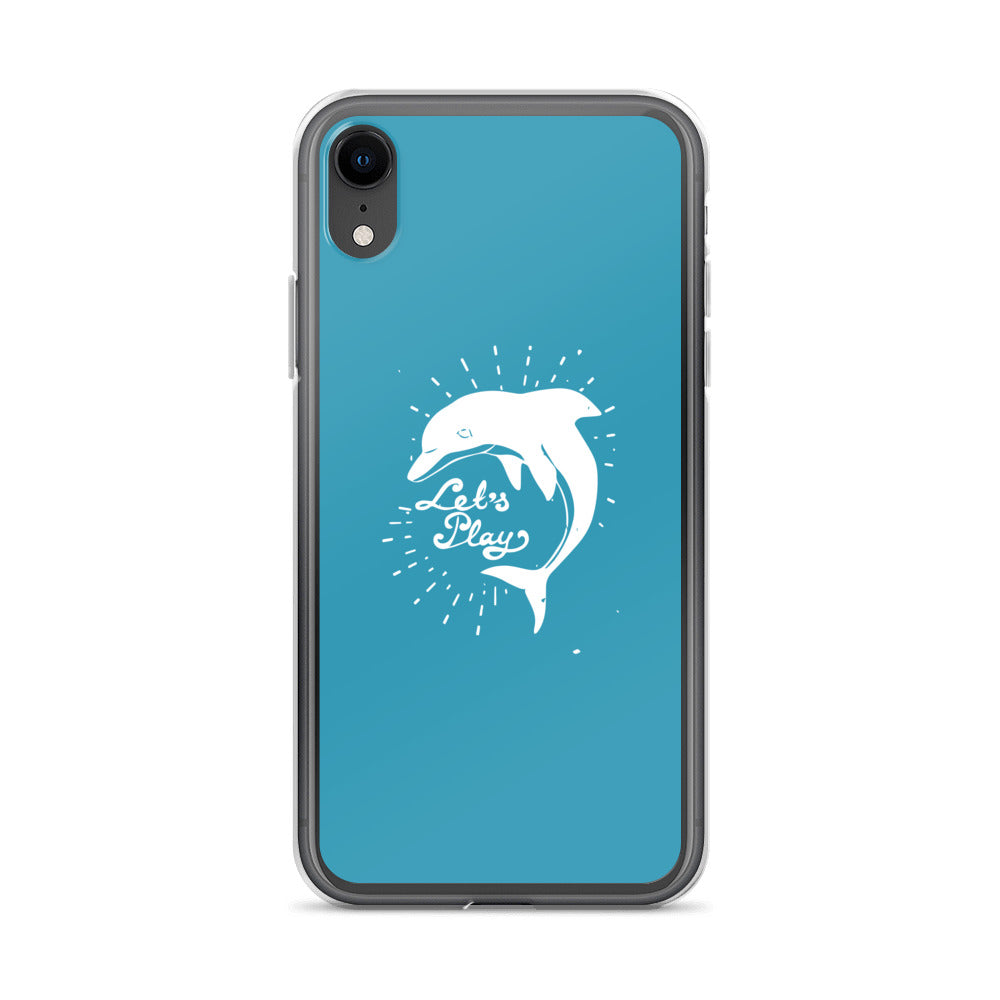 Let's Play iPhone Case Blue - Splashing Apparel