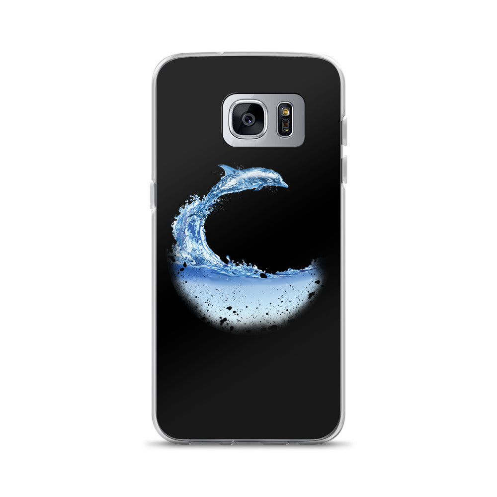 Aqua Dolphin Samsung Case - Splashing Apparel